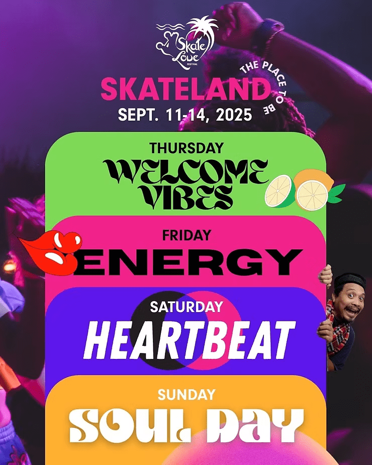 Skate Love Music Festival Barcelona 2025 Poster